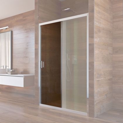 Dveře posuvné pro CK80412K, 110x190cm,  sklo Point