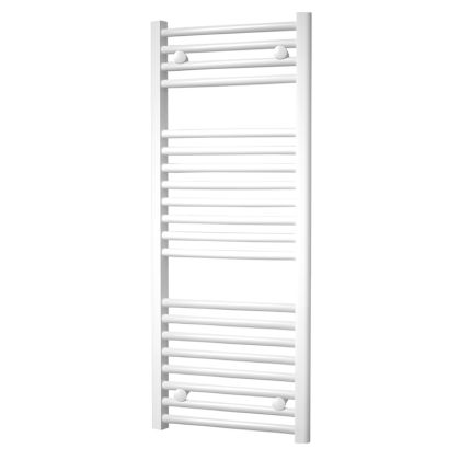 Otopný žebřík rovný, bílý