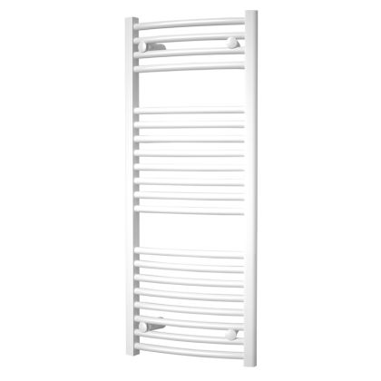 Otopný žebřík oblý, bílý