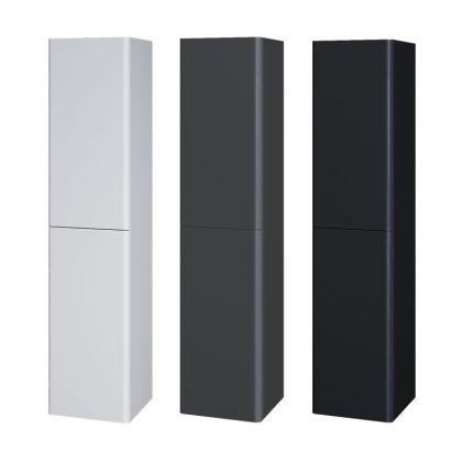 Siena, koupelnová skříňka 155 cm vysoká, L/P, bíla , antracit, černá , multicolor - RAL lesk/mat