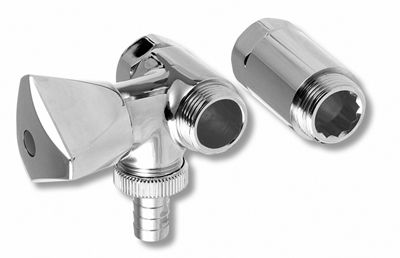 Připojovací ventil na pračku za baterii levý 3/4