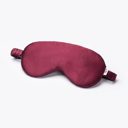 Hedvábná Maska na Spaní - Burgundy 