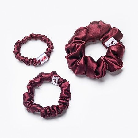 Hedvábná Gumička Burgundy