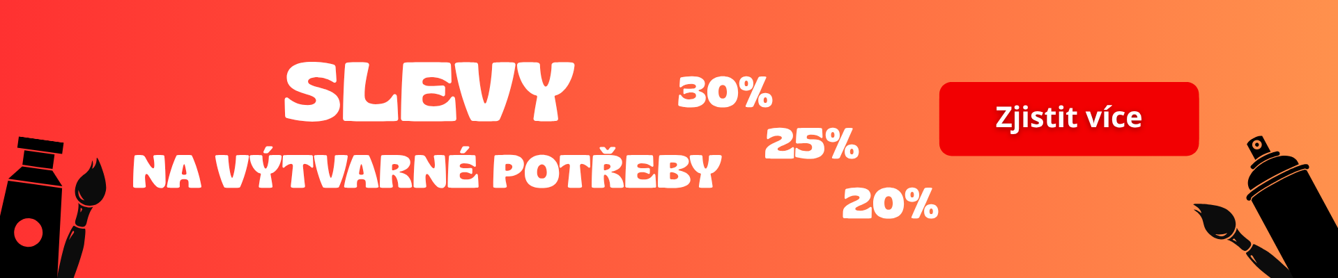 SLEVY NA VÝTVARNÉ POTŘEBY