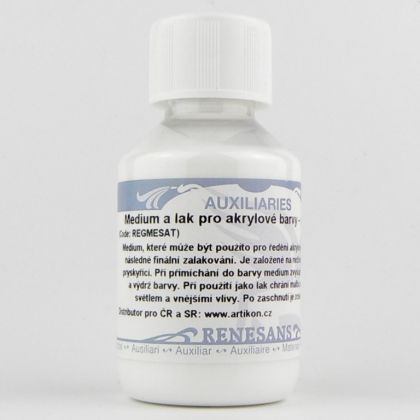 Medium a matný lak pro akryl Renesans 100ml