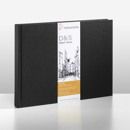 Skicovací kniha Hahnemühle D&S landscape černá/160 listů