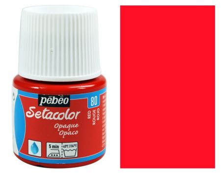 Barva na textil Setacolor 45 ml – 80 červená