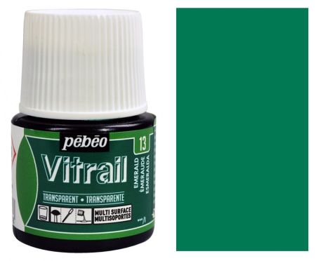 Barva na sklo Vitrail 45ml – 13 smaragdová