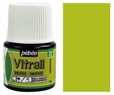 Barva na sklo Vitrail 45ml – 22 zelená zlatá