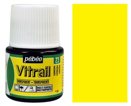 Barva na sklo Vitrail 45ml – 23 žlutá citronová