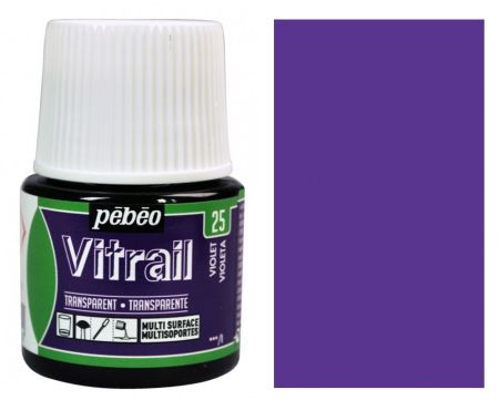 Barva na sklo Vitrail 45ml – 25 fialová