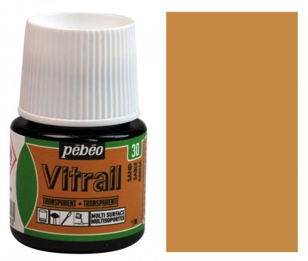 Barva na sklo Vitrail 45ml – 30 pískově hnědá
