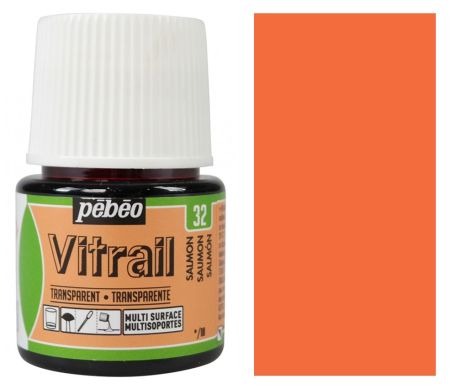 Barva na sklo Vitrail 45ml – 32 lososová