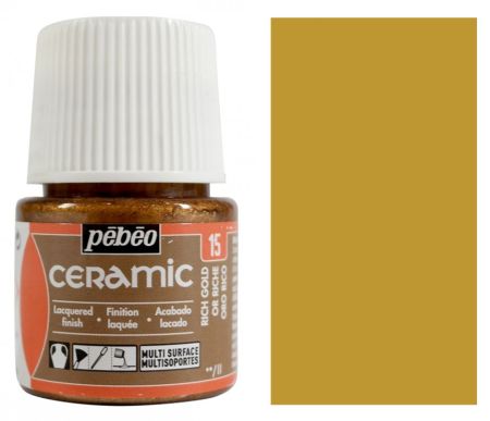 Barva na keramiku Ceramic 45ml – 15 zlatá