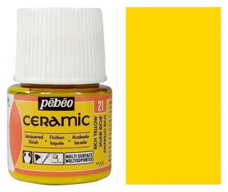 Barva na keramiku Ceramic 45ml – 21 žlutá výrazná