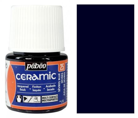 Barva na keramiku Ceramic 45ml – 25 modrá sevres