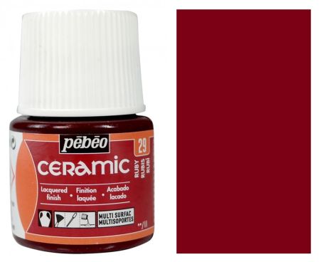 Barva na keramiku Ceramic 45ml – 29 rubínová