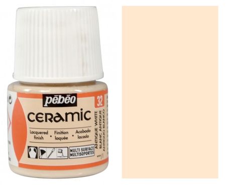 Barva na keramiku Ceramic 45ml – 32 bílá antická