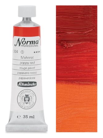Olejová barva Norma 35ml – 304 poppy red