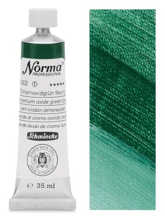 Olejová barva Norma 35ml – 502 chromium oxide green brill.