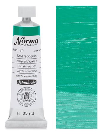 Olejová barva Norma 35ml – 504 emerald green