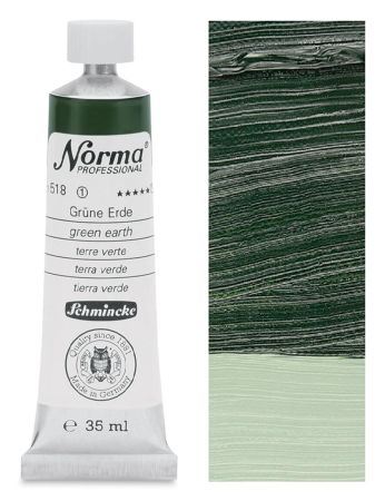 Olejová barva Norma 35ml – 518 green earth