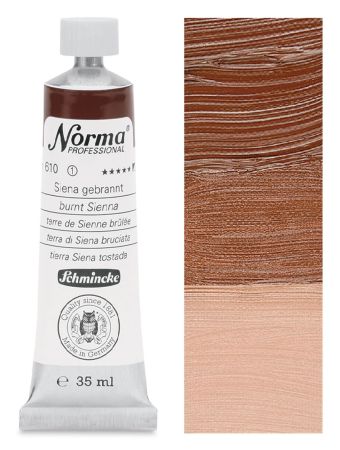 Olejová barva Norma 35ml – 610 burnt Sienna