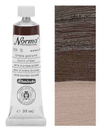 Olejová barva Norma 35ml – 624 burnt umber
