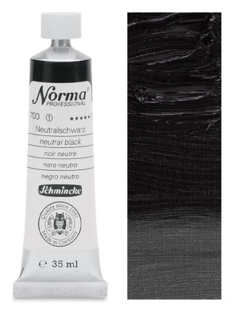 Olejová barva Norma 35ml – 700 neutral black