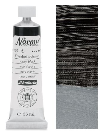 Olejová barva Norma 35ml – 704 ivory black
