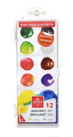 Anilinky - vodouředitelné barvy 12ks