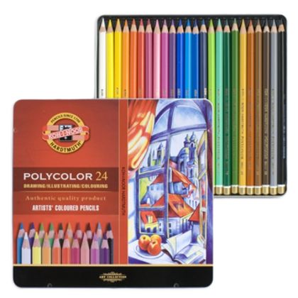 Sada uměleckých pastelek Polycolor Koh-i-noor 24 ks