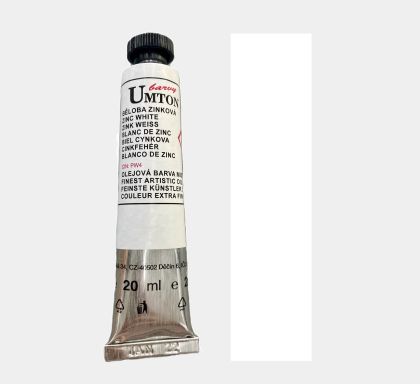 Olejová barva Umton 20ml – 0003 bílá zinková