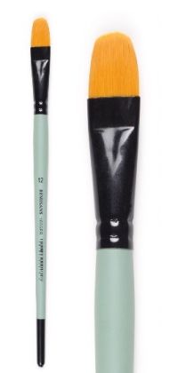 Plochý zaoblený štětec 1006FR krátký – velikost 2