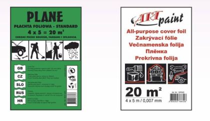 Zakrývací fólie 4x12,5m (7my)