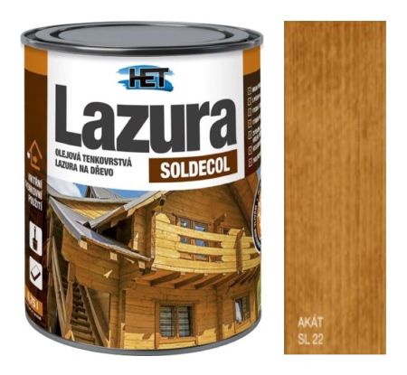 Soldecol lazura 22 Akát 0,75 l