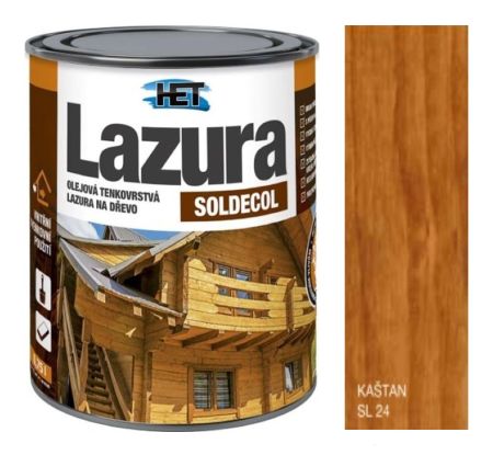 Soldecol lazura 24 Kaštan 0,75 l