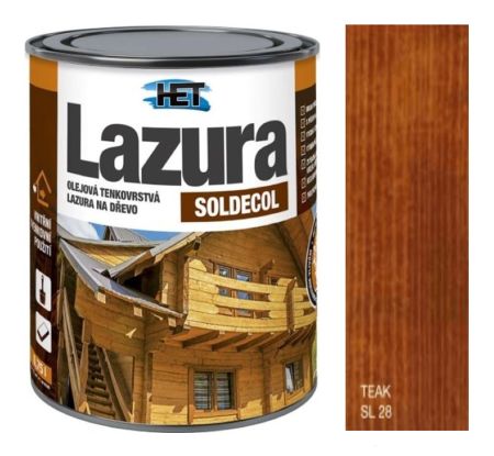 Soldecol lazura 28 Teak 0,75 l