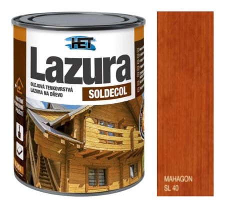 Soldecol lazura 40 Mahagon 0,75 l