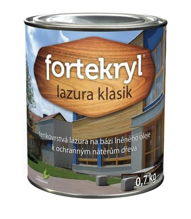 Fortekryl Lazura Klasik 0, 7kg teak