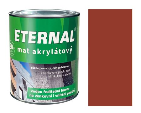 ETERNAL mat akrylátový 0,7kg červenohnědá 07