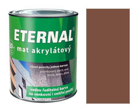 ETERNAL mat akrylátový 0,7kg středně hnědá 021