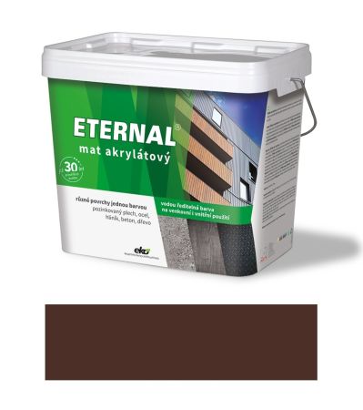 Eternal mat akrylátový 10 kg tmavě hnědá 09