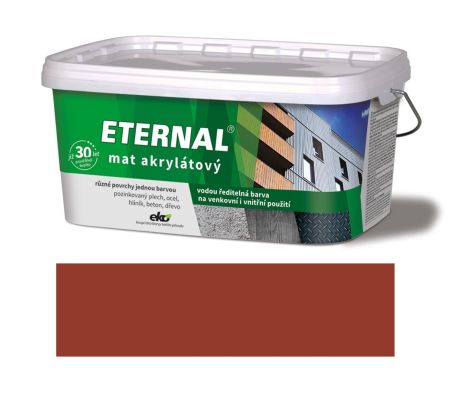 ETERNAL mat akrylátový 2,8 kg červeno hnědá 07