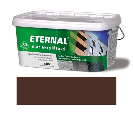 ETERNAL mat akrylátový 2,8 kg tmavě hnědá 09