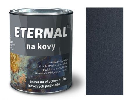 ETERNAL na kovy 0,7kg kovářská černá 460