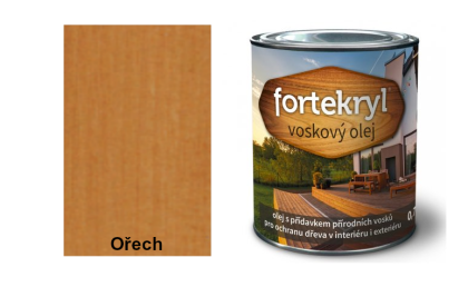 FORTEKRYL voskový olej 0,7 kg ořech