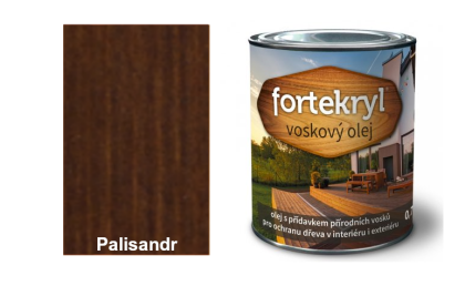 FORTEKRYL voskový olej 0,7 kg palisandr