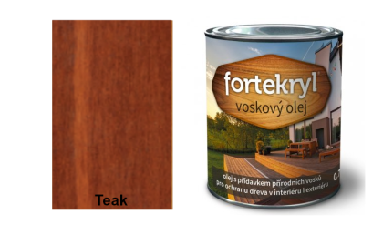 FORTEKRYL voskový olej 0,7 kg teak
