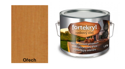 FORTEKRYL voskový olej 1,8 kg ořech